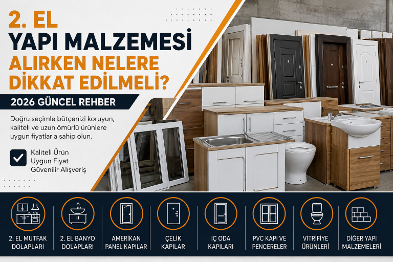 2. El Yapı Malzemesi Alırken Nelere Dikkat Edilmeli? (2026 Güncel Rehber)